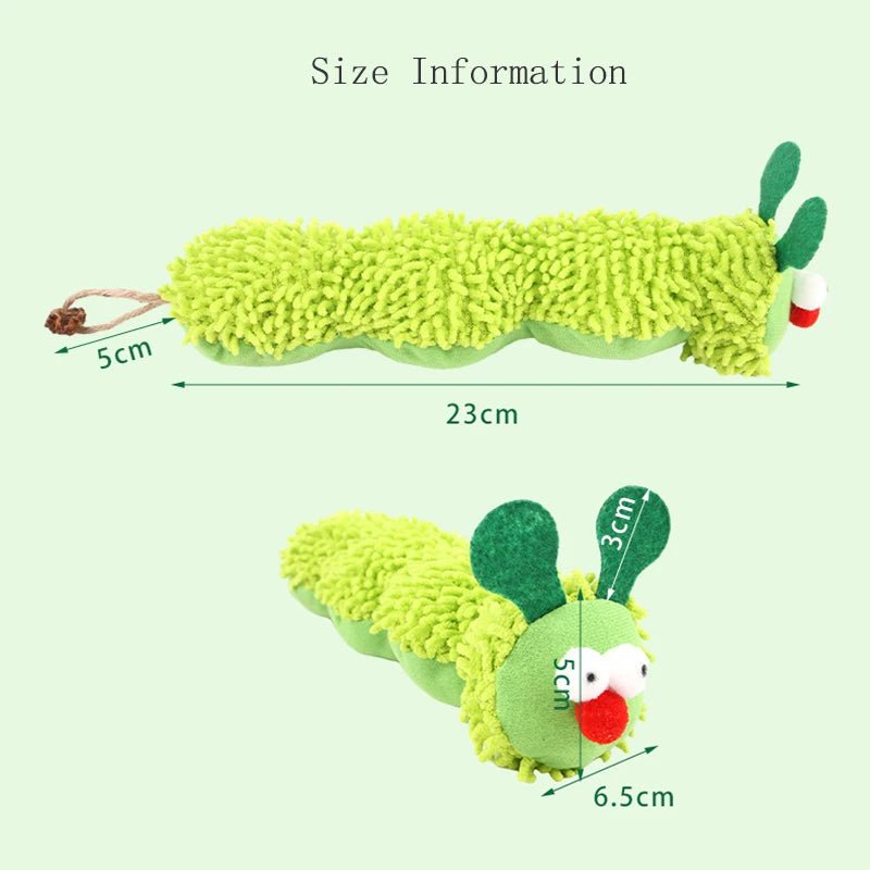 Cat plush toy pet amusing cat to relieve boredom interactive scratch - resistant and bite - resistant green animal toyHappy TailsHappy Tails