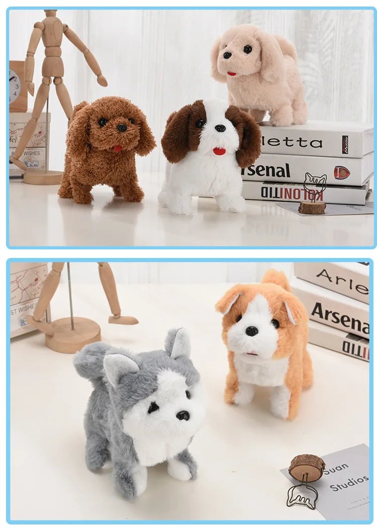 Baby Toy Dogs That Walks and Barks Tail Wagging Plush Interactive Electronic Pets Puppy  Montessori Toys for Girls Toddlers Kids - Happy Tails