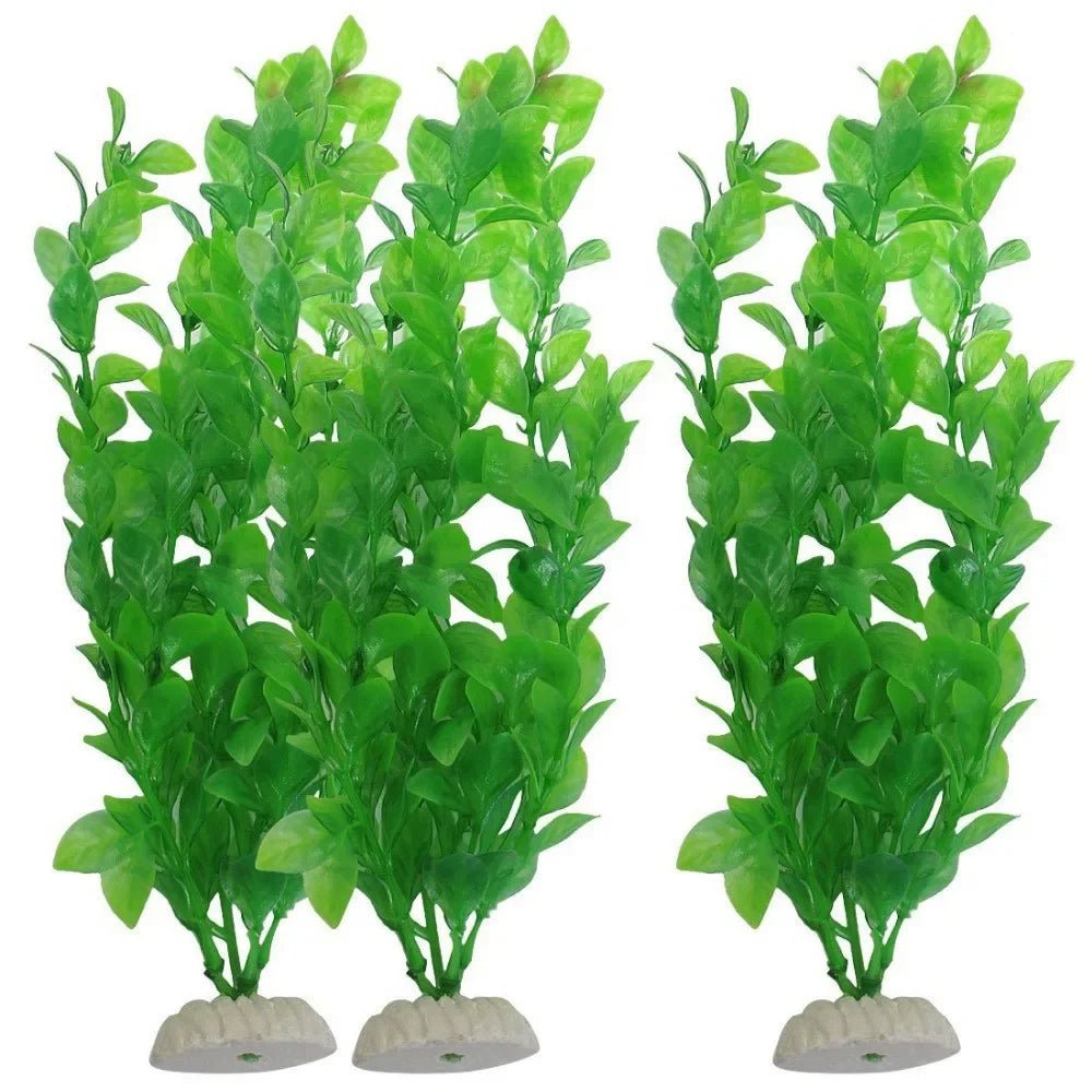 Artificial Grass Aquarium Ornament Plants Water Plant Plastic For Fish Tank Accessories simulation aquatic plantHappy TailsHappy Tails