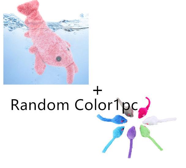 Electric Jumping Shrimp Usb Charging Lobster Cat ToyCat ToysDog Hugs CatHappy Tails