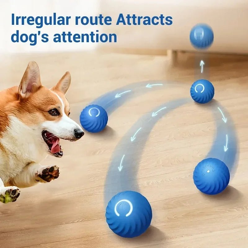 Dog Toy Ball Automatic Moving Bouncing Rolling Ball USB Smart puppy Interactive Dog Chew Toy Ball - Happy Tails