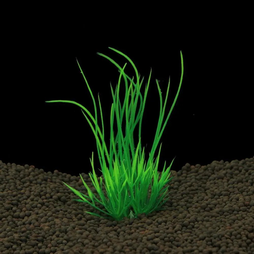 Aquarium Accessories 13cm Artificial Aquarium Plants Green Simulation Aquatic Green Plant Plastic Water Weeds Ornament Fish TankHappy TailsHappy Tails
