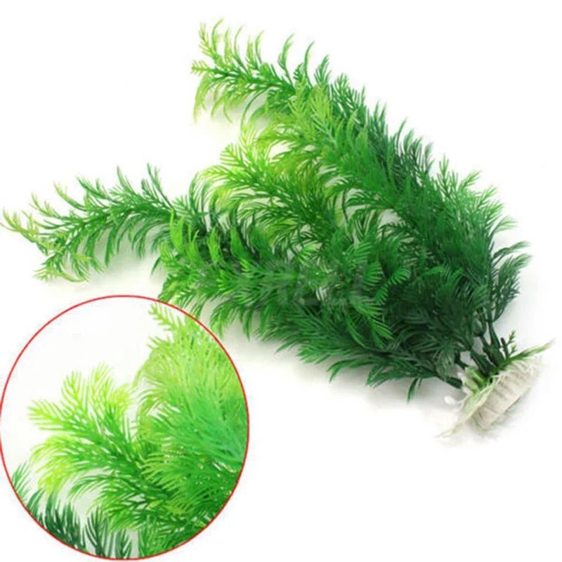 Aquarium simulation plant Artificial Water Weeds Ornament aquatic plants Aquatic Plant Fish Tank Grass Decoration AccessoriesHappy TailsHappy Tails