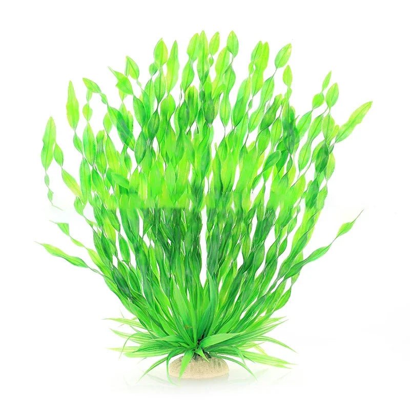 13/23/32/36/40cm Aquarium Artificial Plants Underwater Green Fake Water Grass Aquatic Plastic Plants Fish Tank DecorationHappy TailsHappy Tails