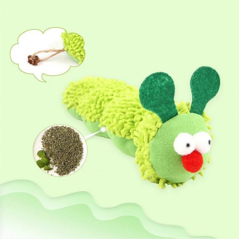 Cat plush toy pet amusing cat to relieve boredom interactive scratch - resistant and bite - resistant green animal toyHappy TailsHappy Tails