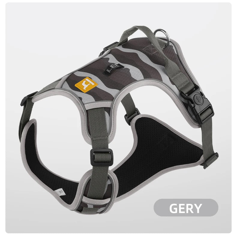 Dog Harness,Reflective Soft Padded Everyday Harness with Dual Leash Clips,Adjustable and Lightweight Fit for Training or Walking - Happy Tails