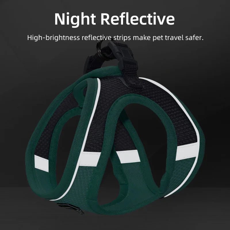 Dog Harness for Small Dogs Adjustable Puppy Cat Harness Vest French Bulldog Chihuahua Pug Pet Outdoor Walking Collar Leash SetHappy TailsHappy Tails