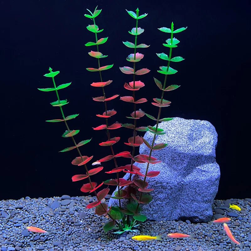 Aquarium Artificial Plants Decoration Fish Tank Landscaping Water Grass Ornaments Aquatic Simulated Plant SuppliesHappy TailsHappy Tails