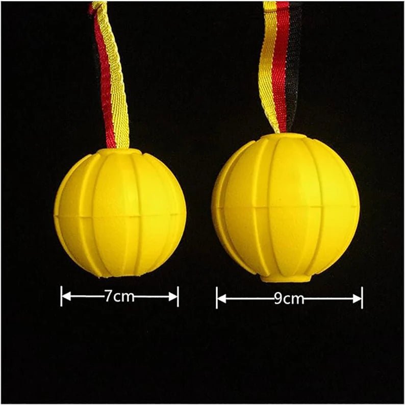 Dog Toy Balls On a Rope for Small Medium Large Dogs Chewers  Durable Interactive Ball for Training Dogs EVA Foam Ball Floats - Happy Tails