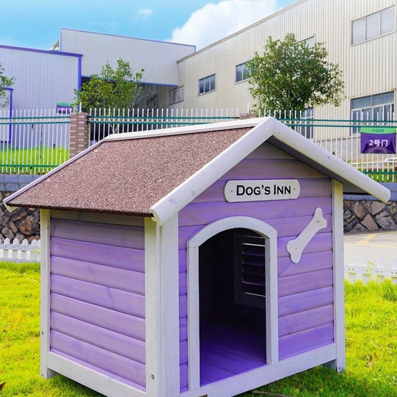 Solid Wood Dog House Large Outdoor Dog House Pet Dogs Park Pets Puppy Bed's Dogs Kennel Crate Little Houses and Rooms for LivingHappy TailsHappy Tails