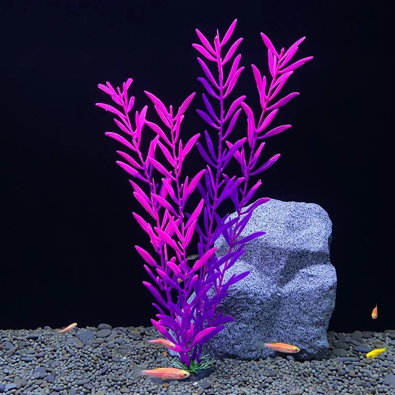 Aquarium Artificial Plants Decoration Fish Tank Landscaping Water Grass Ornaments Aquatic Simulated  Plant Supplies - Happy Tails