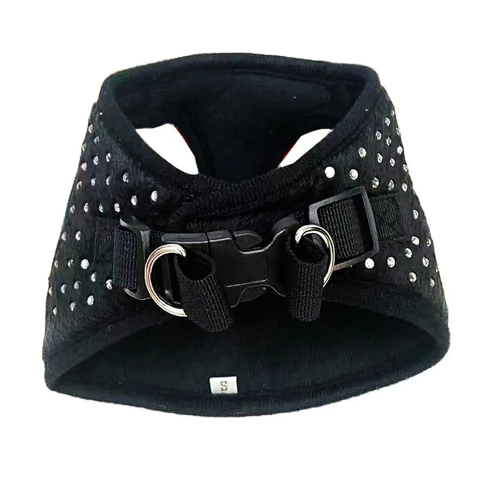 Dog Harness  For Small Medium Dogs Cat Hiking Adjustable Puppy Leash Soft Breathable Harness Vest Chihuahua Pug Pet Supplies - Happy Tails