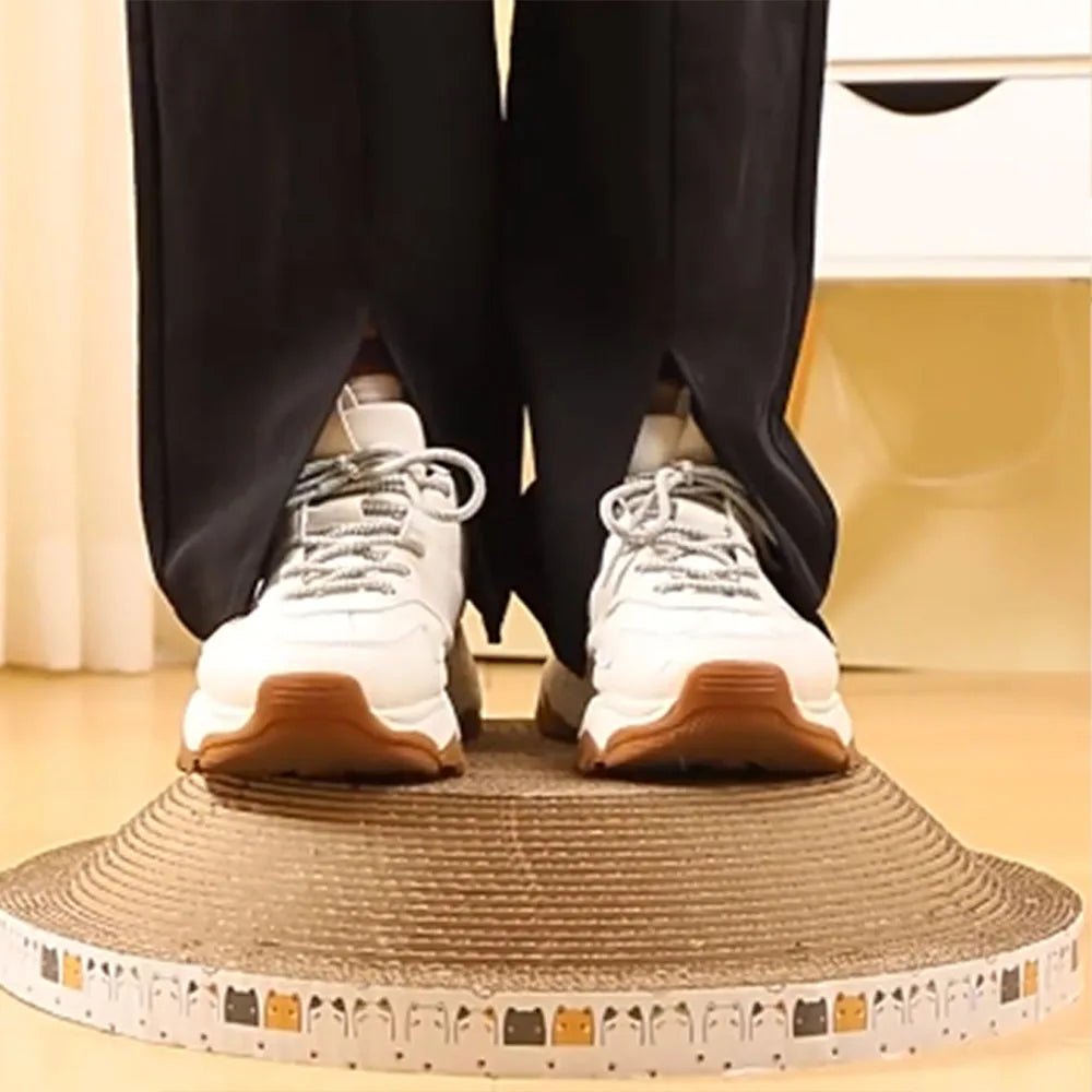 L Size Cat Toys Pet Bed Scratching Board Corrugated Cardboard Bowl Pad Cats Scratcher Toy Oval Grinding Claw Toy Cat Accessories - Happy Tails