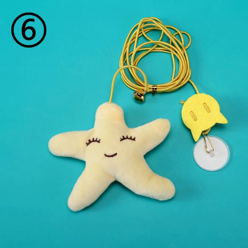 Simulation Cat Toy Cat Scratching Rope Feather Funny Kitten Playing Game Interactive Toy Retractable Hanging Door Pet Supplies - Happy Tails