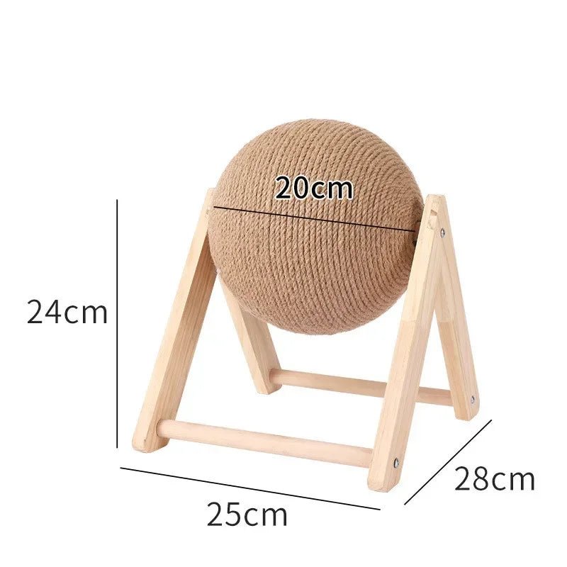Cats Toy Cat Scratcher Sisal Rope Ball Kitten Interactive Grinding Paws Toys Scratch Board Pet Furniture Accessories Supplies - Happy Tails