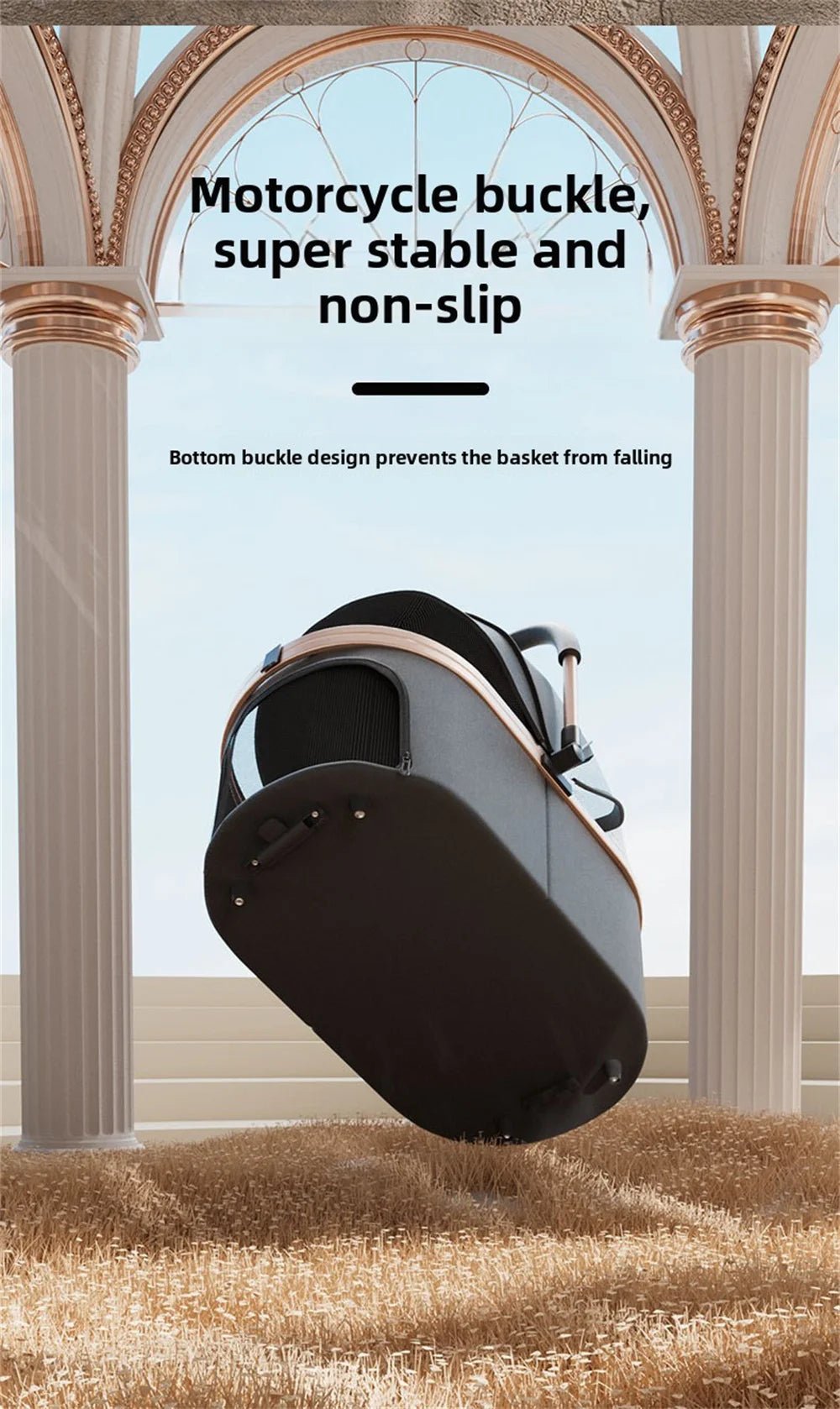 3 in 1 Detachable Pet Stroller for Dog Cat Foldable Travel Carrier up to 50lbs with Portable Carry Bag Storage BasketHappy TailsHappy Tails