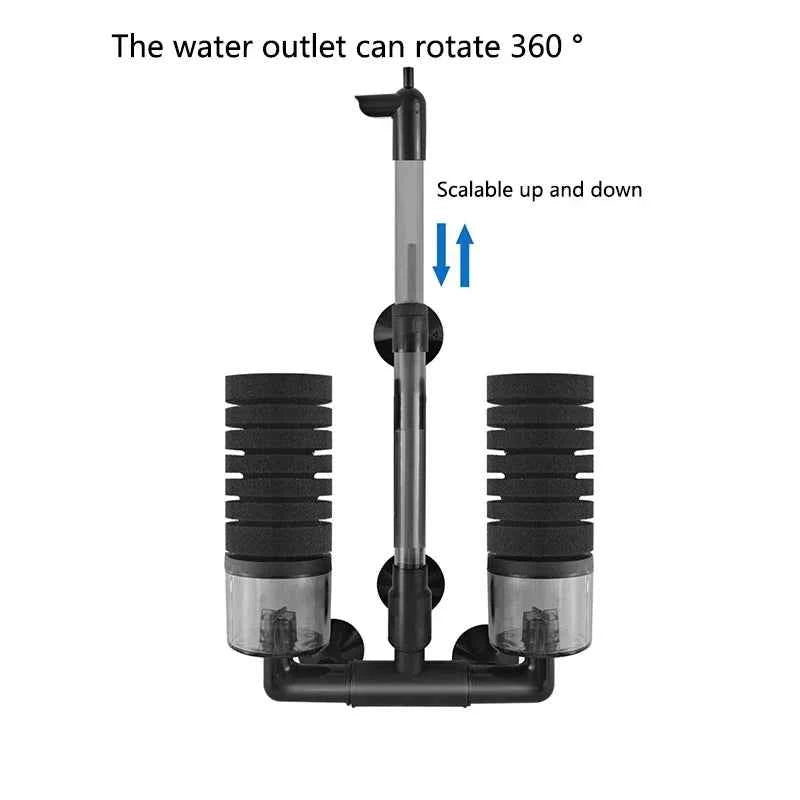 New Aquarium Filter for Aquarium Fish Tank Air Pump Skimmer Biochemical Sponge Filter Aquarium Bio Filters Filtro Aquario - Happy Tails