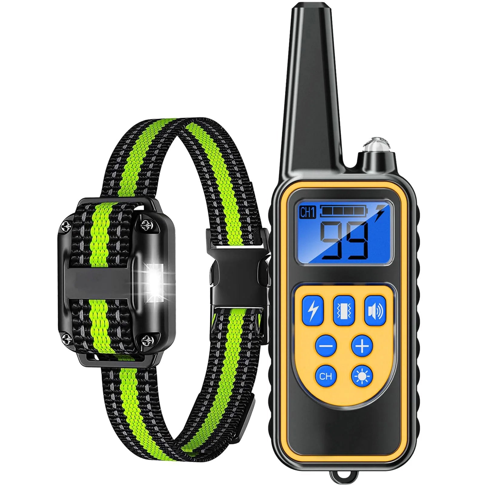 Electric Pet Dog Training Collar Shock Training Collar Electronic Remote Control Waterproof RechargeableHappy TailsHappy Tails
