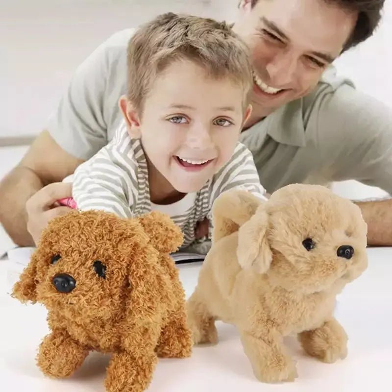 Baby Toy Dogs That Walks and Barks Tail Wagging Plush Interactive Electronic Pets Puppy Montessori Toys for Girls Toddlers KidsHappy TailsHappy Tails