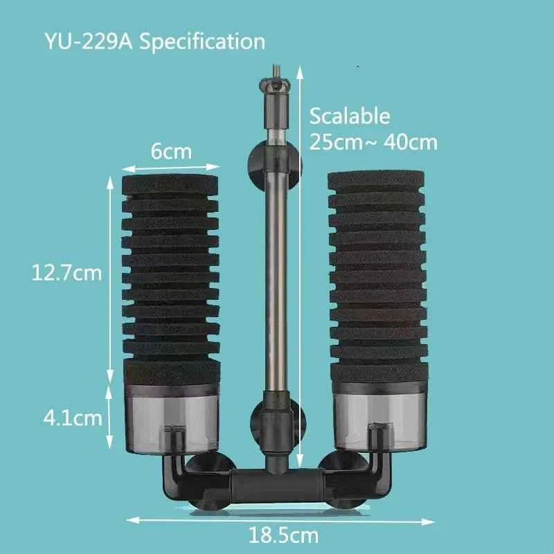 New Aquarium Filter for Aquarium Fish Tank Air Pump Skimmer Biochemical Sponge Filter Aquarium Bio Filters Filtro Aquario - Happy Tails