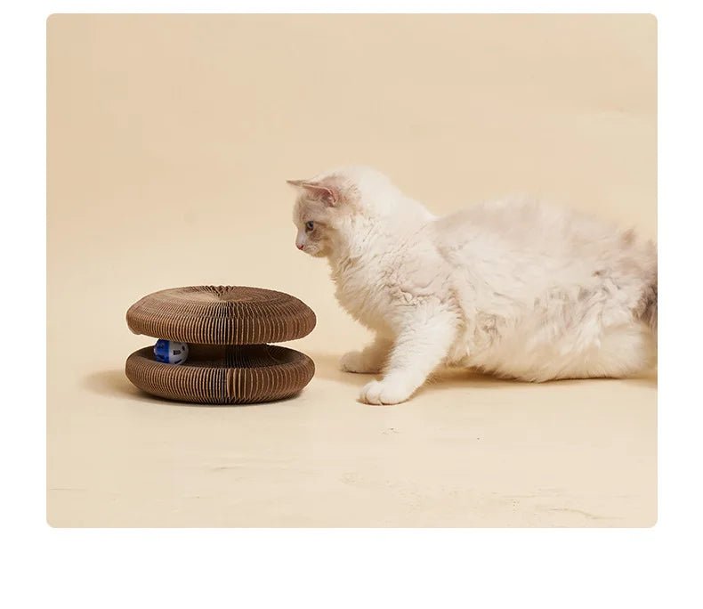 Creative Cat Scratch Boards, Pet Supplies, Stress-relieving, and Corrugated Paper Toys Specifically Designed for Cats - Happy Tails