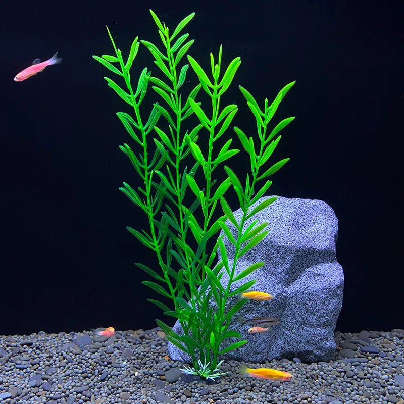 Aquarium Artificial Plants Decoration Fish Tank Landscaping Water Grass Ornaments Aquatic Simulated Plant SuppliesHappy TailsHappy Tails