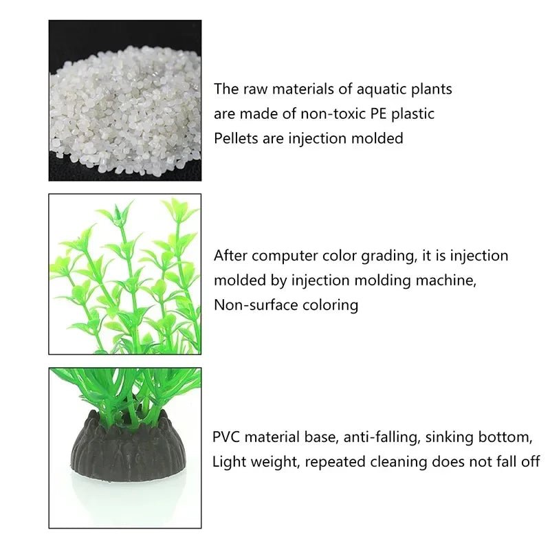Aquarium Accessories Anemone Weed Fish Accessories Plastic Decorate Decoration Simulate Artificial Glowing Plants AquaticHappy TailsHappy Tails