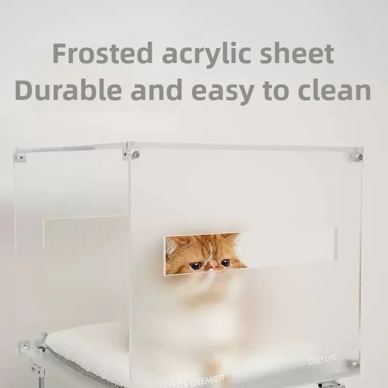 Multi Functional 4 Layers Trees Cat Climbing Frame Stable Acrylic Cat Nest House Cats Scratcher Board Sisal Pet Accessories - Happy Tails