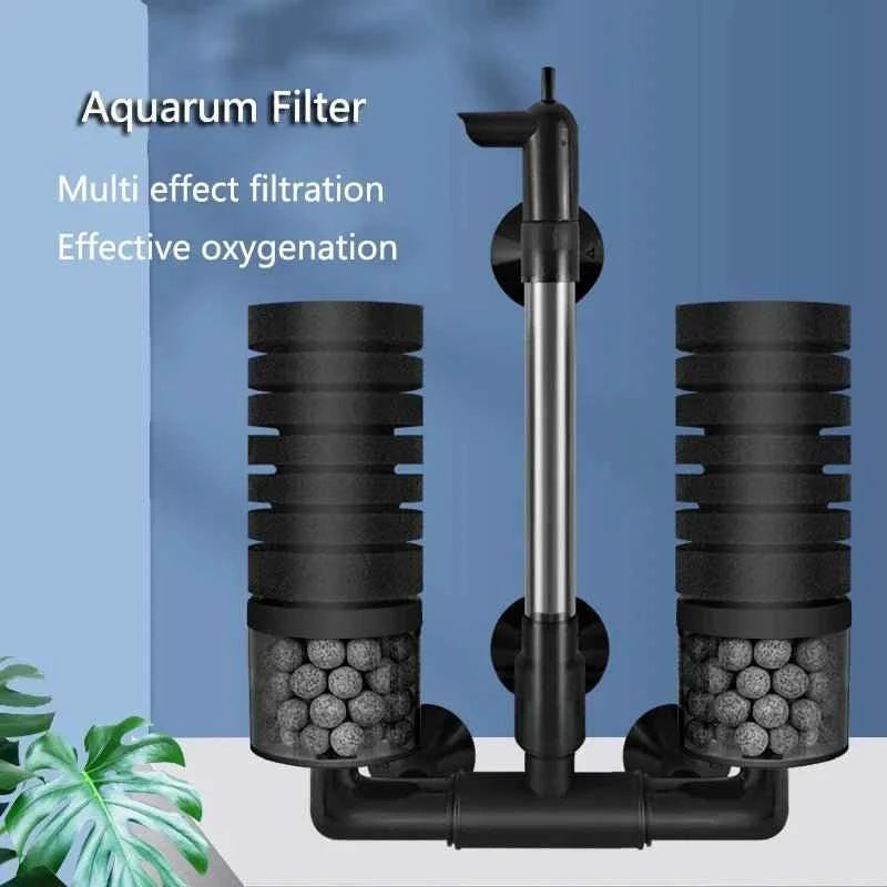 New Aquarium Filter for Aquarium Fish Tank Air Pump Skimmer Biochemical Sponge Filter Aquarium Bio Filters Filtro Aquario - Happy Tails