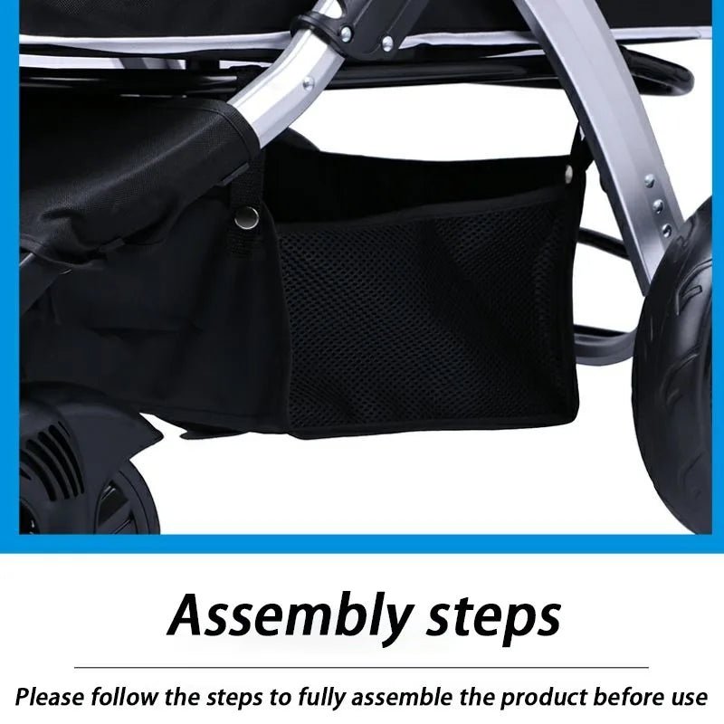 Foldable Dog Strollers 35KG Medium Luxury Dog Strollers Designer Cute Travel Outdoors Dogs Stroller Cheap Portable Pet SuppliesHappy TailsHappy Tails