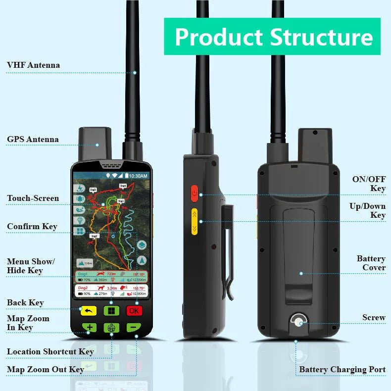 Portable GPS Wireless Dog Fence System Electric Satellite Global Positioning Dog Containment System For Medium And Large DogsHappy TailsHappy Tails