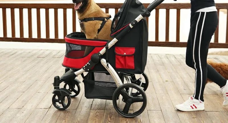 Foldable Dog Strollers 35KG Medium Luxury Dog Strollers Designer Cute Travel Outdoors Dogs Stroller Cheap Portable Pet SuppliesHappy TailsHappy Tails