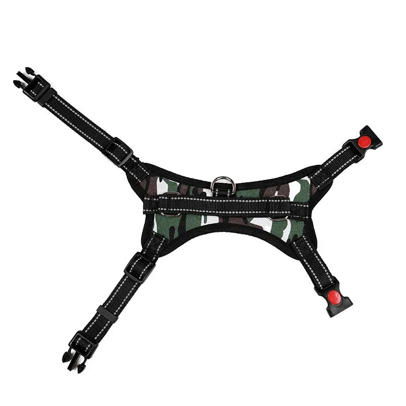 Saddle Dog Harness Reflective Adjustable Pet Harness No Pull Walking Training Small Medium Large Big Dogs Chest Strap Product - Happy Tails