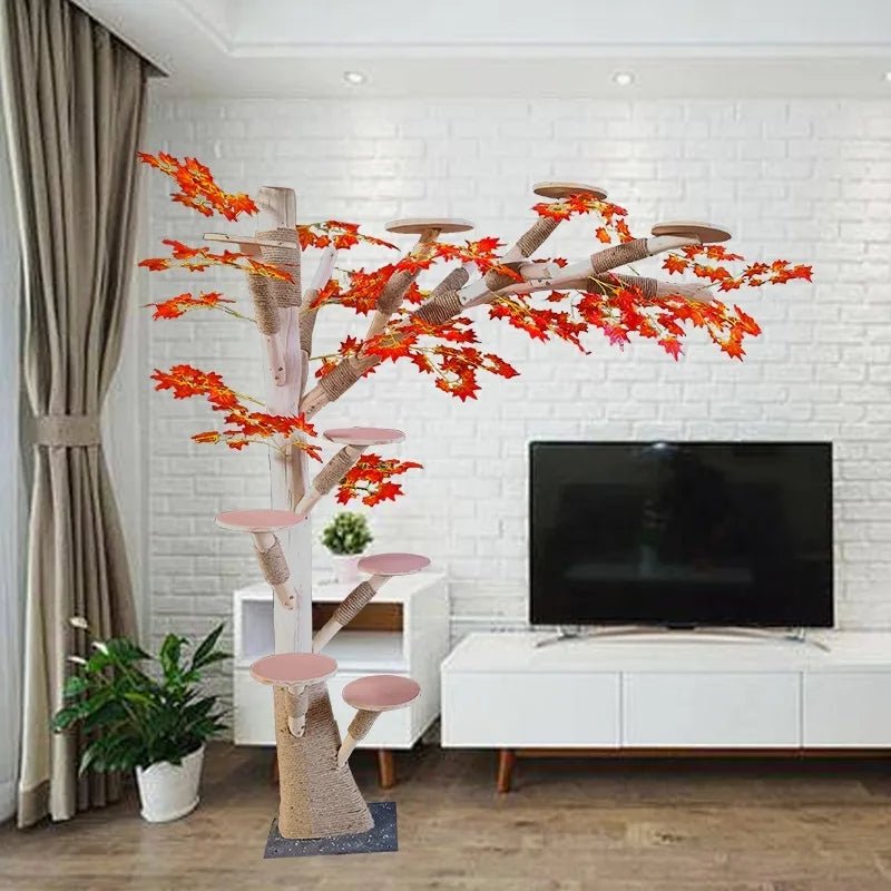 Cat Climbing Frame Sisal Scratches and Wear-resistant Cast Nest Tree Cat Scratching Post Strong Bearing Capacity Pet Products - Happy Tails