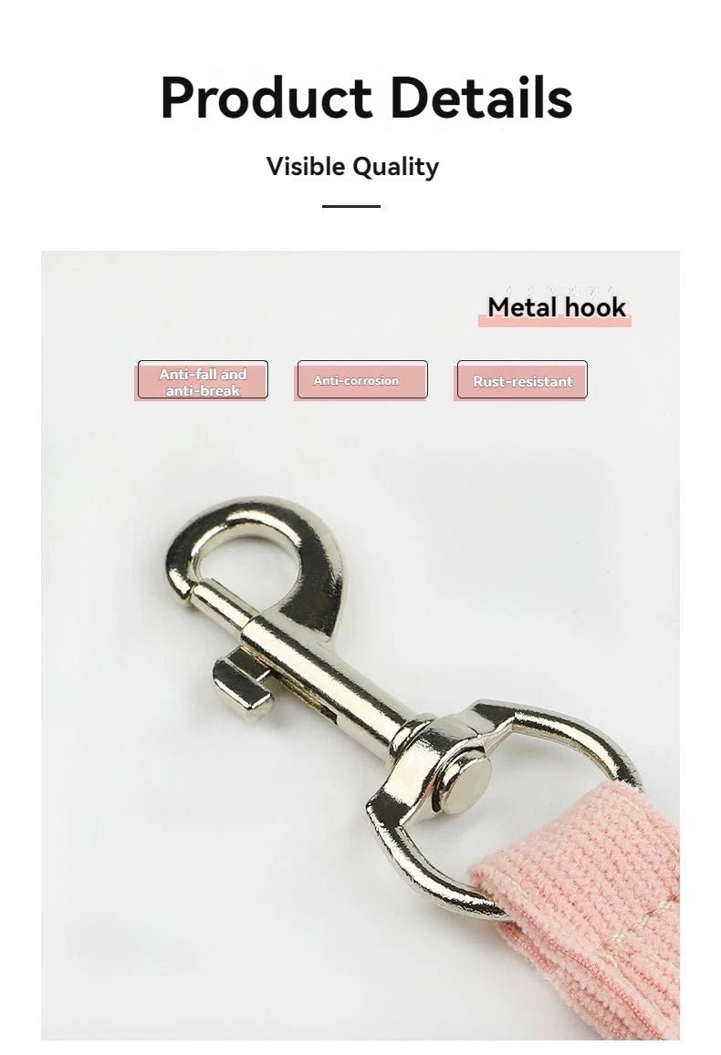 Cat Harness and Leash Sets Adjustable Dog Harness for Small Dog Leash Breashable Pet Harness Out Walking Dog Strap - Happy Tails