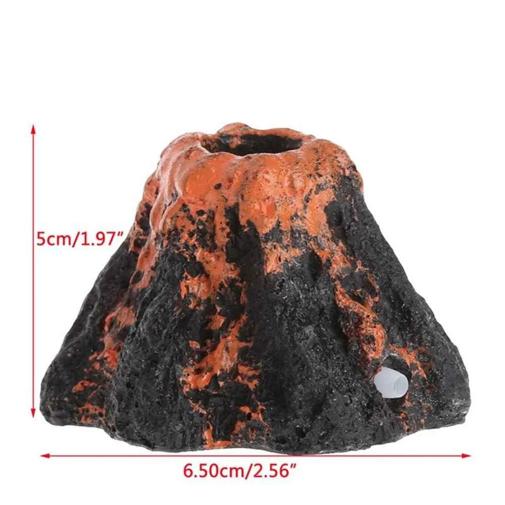 Aquarium Accessories Resin Crafts Simulation Artificial Volcano Rockery Fish Tank Decor Pet Supplies Ornament   Home Decoration - Happy Tails