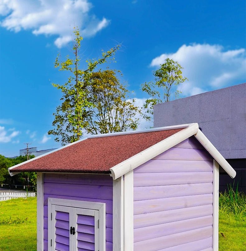 Solid Wood Dog House Large Outdoor Dog House Pet Dogs Park Pets Puppy Bed's Dogs Kennel Crate Little Houses and Rooms for LivingHappy TailsHappy Tails