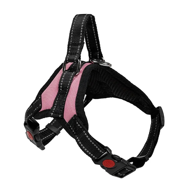 Saddle Dog Harness Reflective Adjustable Pet Harness No Pull Walking Training Small Medium Large Big Dogs Chest Strap Product - Happy Tails