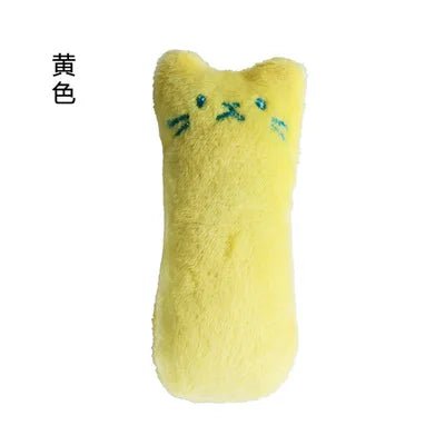 Teeth Grinding Catnip Toys Funny Interactive Plush Cat Toy Pet Kitten Chewing Vocal Toy Claws Thumb Bite Cat mint For Cats - Happy Tails