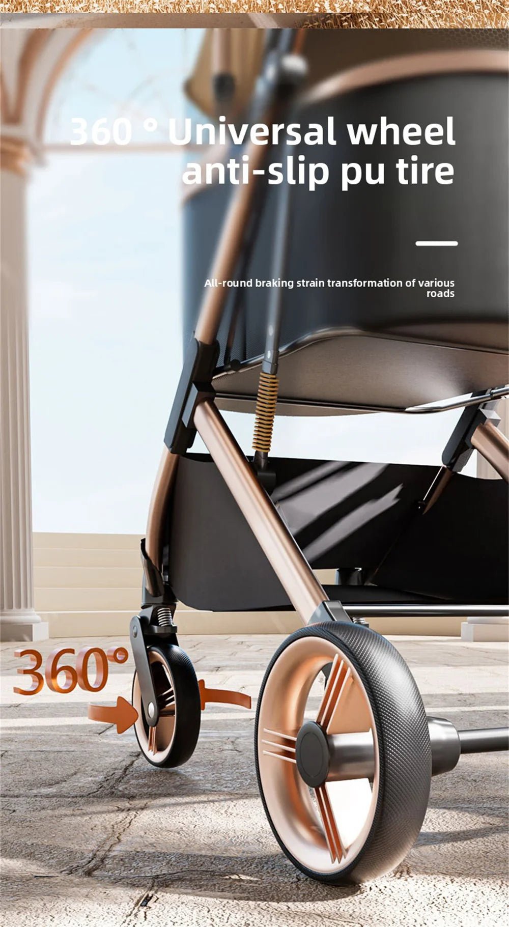 3 in 1 Detachable Pet Stroller for Dog Cat Foldable Travel Carrier up to 50lbs with Portable Carry Bag Storage BasketHappy TailsHappy Tails