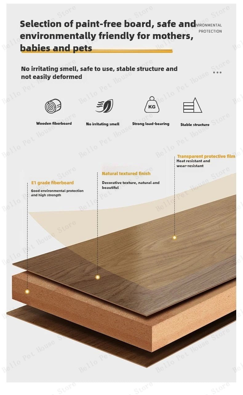 Wooden Pet Fence Dog Fence Freely Combinable Pet Isolation Door Indoor Foldable Dog Cage for Small and Medium Dogs Pet SuppliesHappy TailsHappy Tails