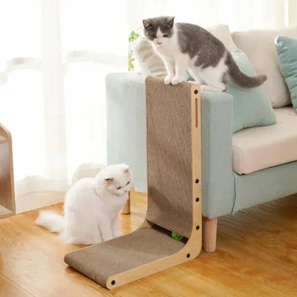 Cat Scratching Board Cat Toys Wooden Wear - resistant and Scratch - resistant Post Cat Furniture Training Grinding Claw Toys SofaHappy TailsHappy Tails