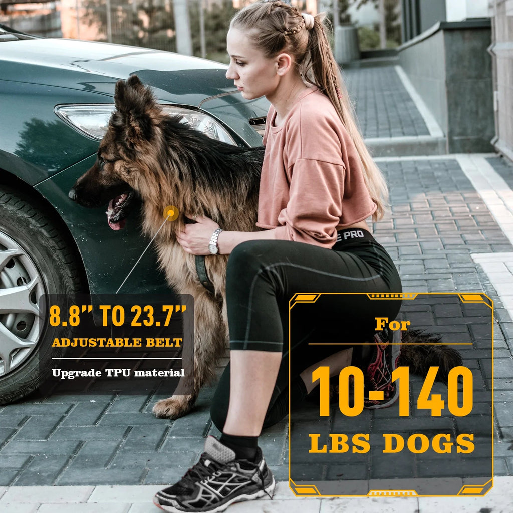 ABBIDOT T - WORKS Electric Shock Collar for Large Dog Training Collar 3/4 Mile Range No Bark Waterproof Rechargeable 920 StrapHappy TailsHappy Tails