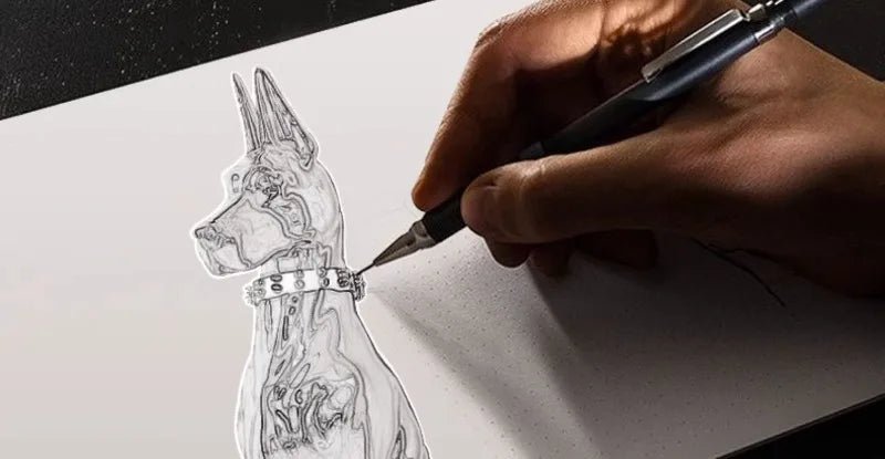 Dog Sculptures Statue Large Luxury Creative Figurines Modern Nordic Figurine Living Room Sculpture Sofa Beside Home DecorationHappy TailsHappy Tails