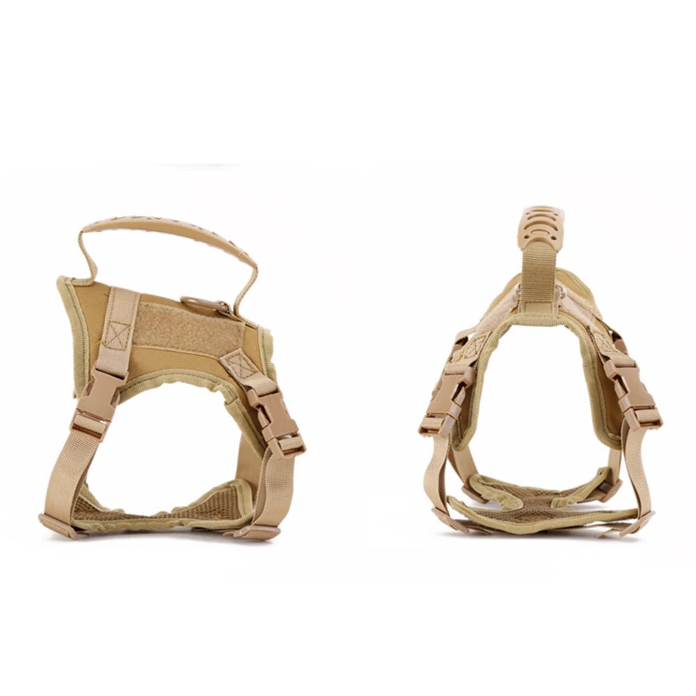 Tactical Cat Harness For Walking Escape Proof Adjustable Pet Vest Harness Soft Mesh With Control Handle For Large Cat Small Dog - Happy Tails