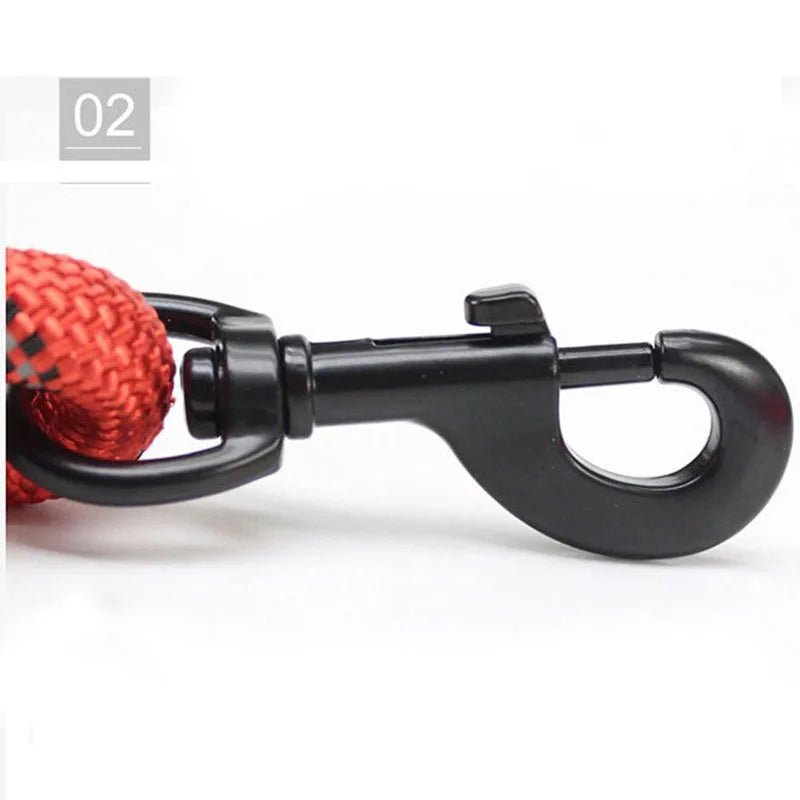 Reflective Dog Leash With Comfortable Padded Handle - Double Heavy Duty Traction Rope For Strong Dogs - Enhance Safety And Contr - Happy Tails