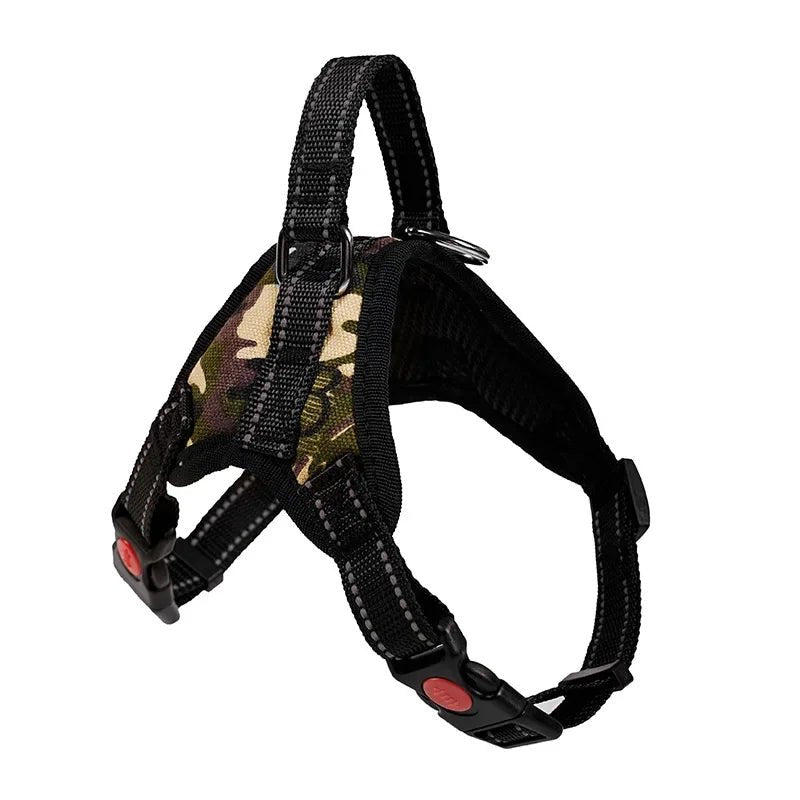 Saddle Dog Harness Reflective Adjustable Pet Harness No Pull Walking Training Small Medium Large Big Dogs Chest Strap Product - Happy Tails