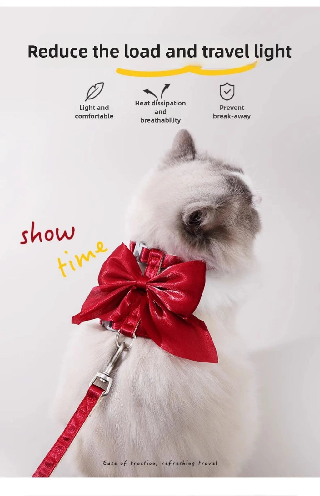 Adjustable Pet Harness with Traction Rope for Small AnimalsHappy TailsHappy Tails