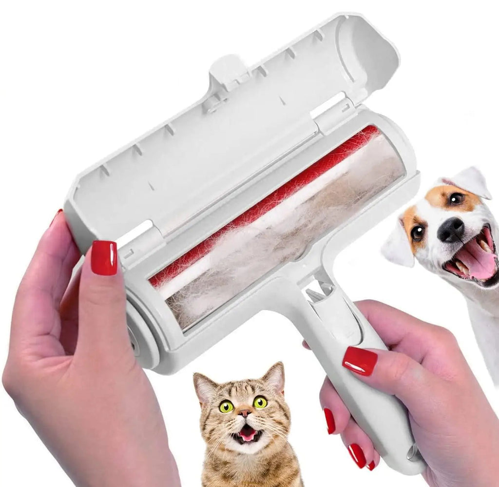 Self-Cleaning Pet Hair Remover Roller - Efficient Animal Fur Removal ToolHappy TailsHappy Tails