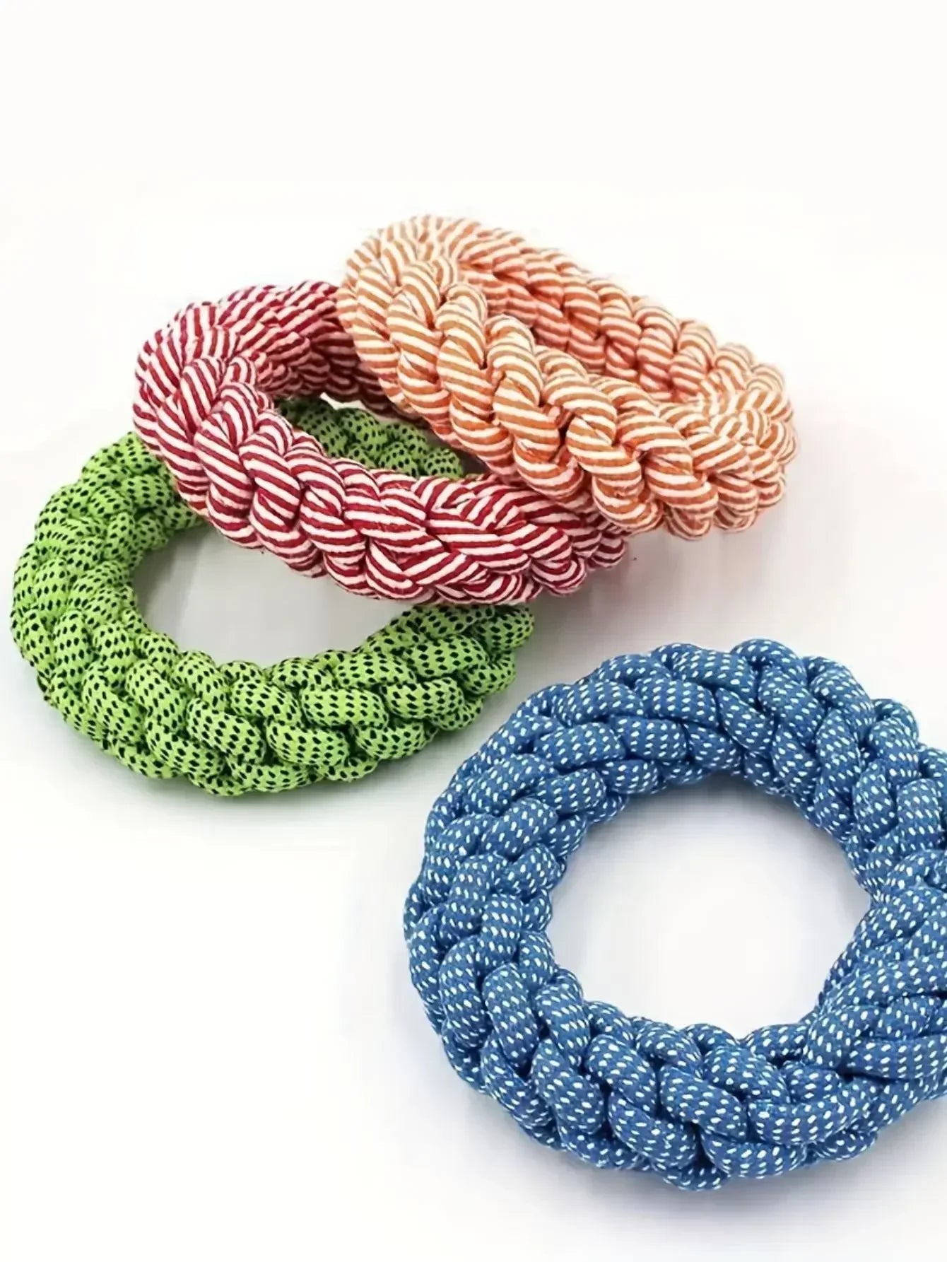 Pet Dog Rope Toy Durable Chew Bite Resistant Pet Toys for Medium Large Dogs Golden Retriever Pitbull Labrador SuppliesHappy TailsHappy Tails